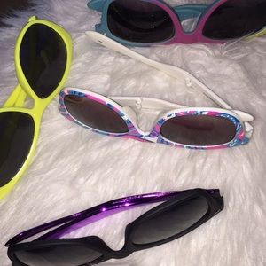 Aviator style colorful summer sunglasses